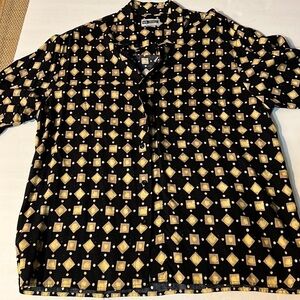 Men’s Vintage Untied Hawaiian Shirt Size Large